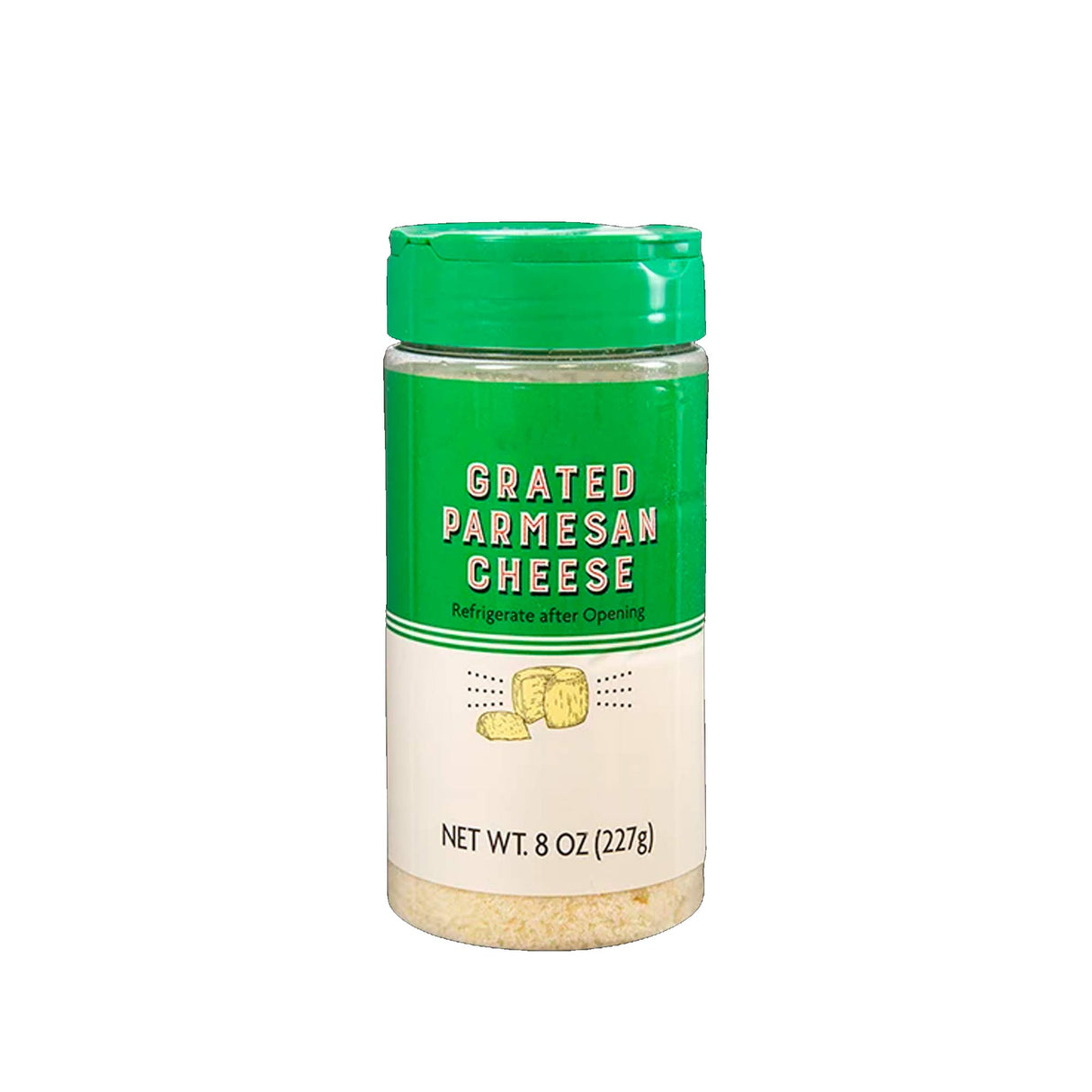 Grated Parmesan Cheese Finely Shredded Aged Cheese for Pasta Salads and Cooking