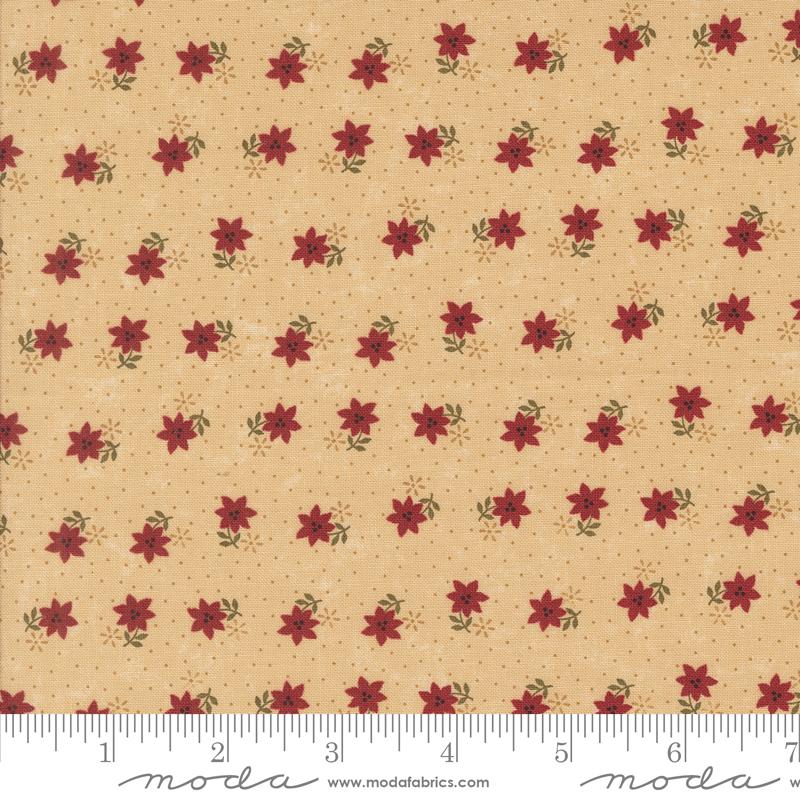Quilting Cotton A Vintage Christmas Tan Moda