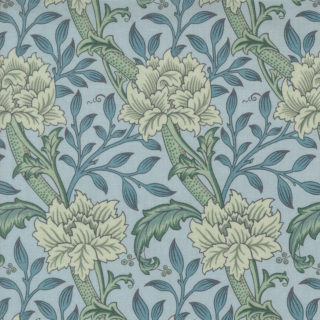 Quilting Cotton Morris Manor Sky Floral Moda