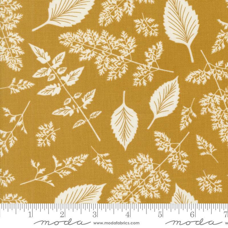Quilting Cotton Field Of Flowers Goldenrod Floral Moda