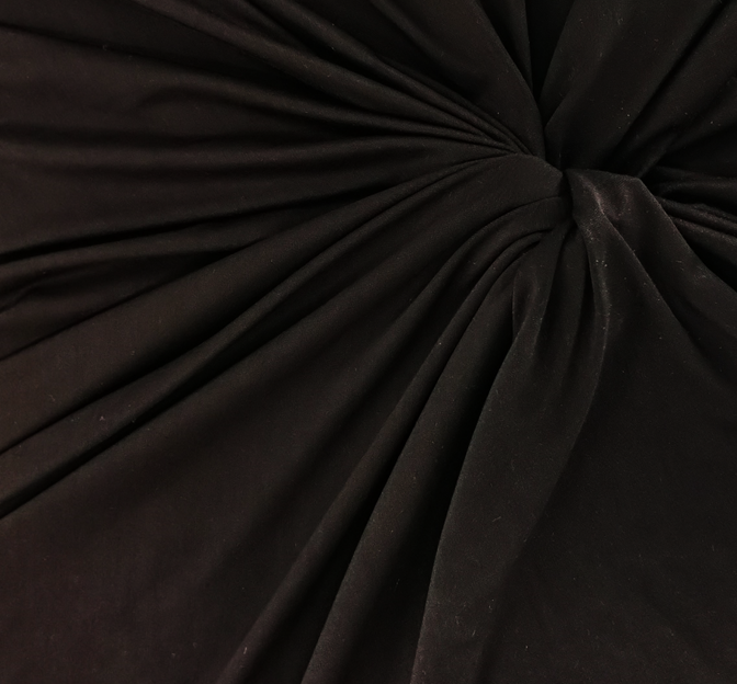 Modal Jersey Rayon Modal Spandex Fabric - Black, 58/60" Width