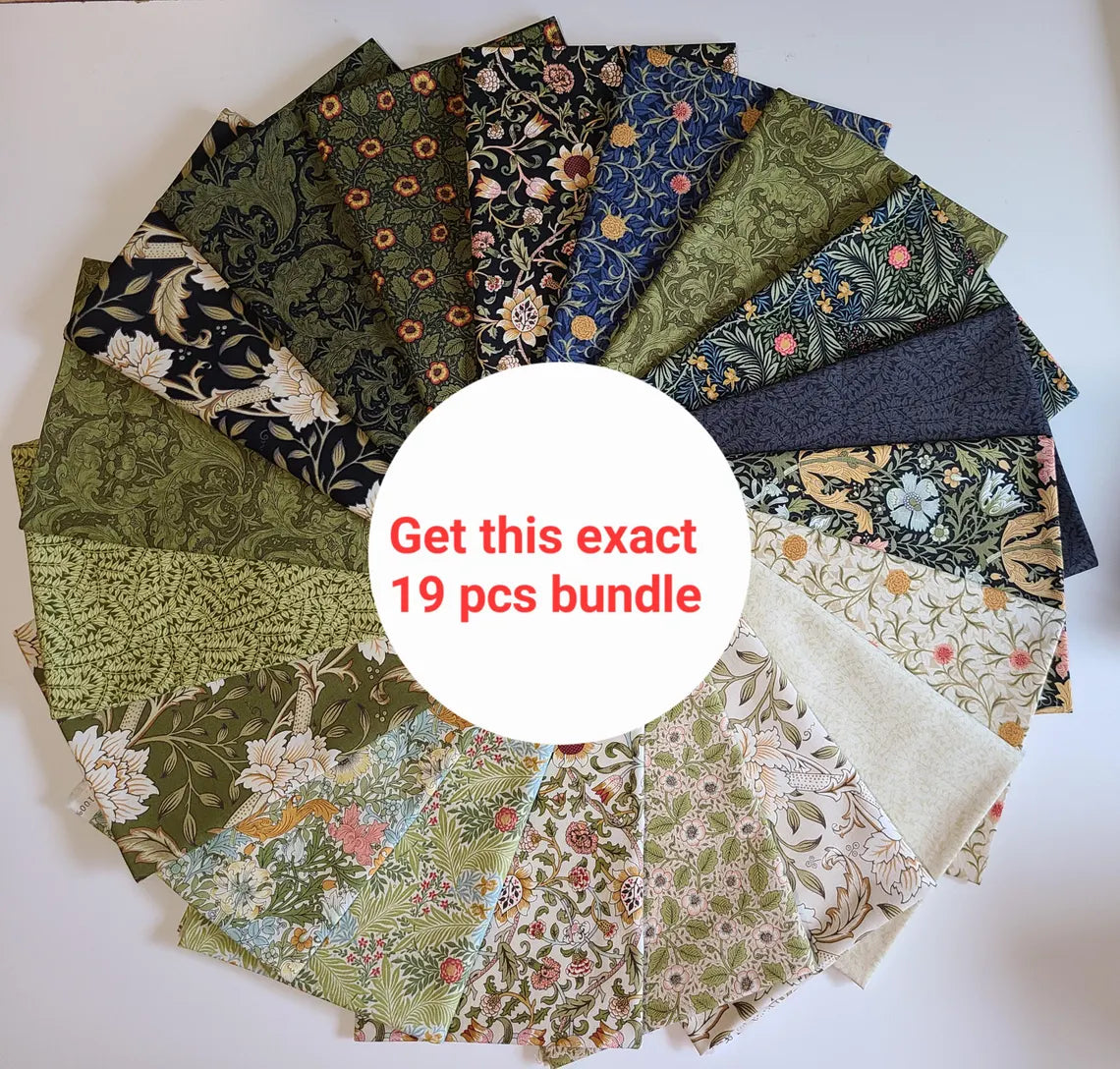 Fat Quarter Bundle Morris Manor Floral Moda Fabrics