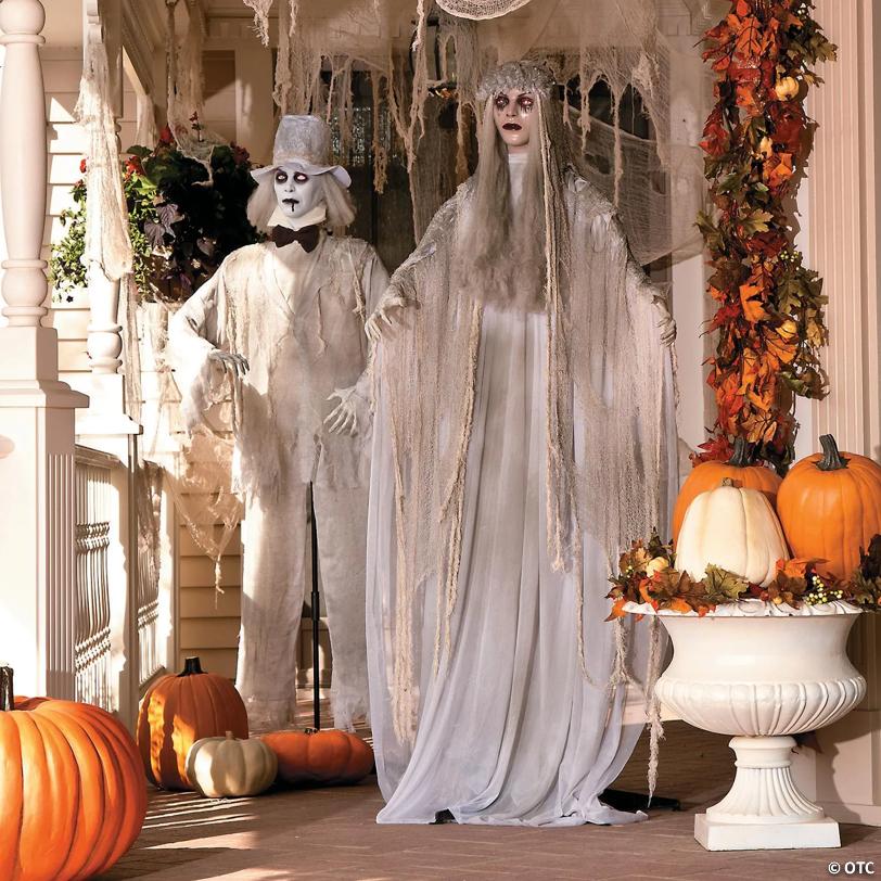 Mr. & Mrs. Rot Standing Halloween Decorations - 2 Pc.