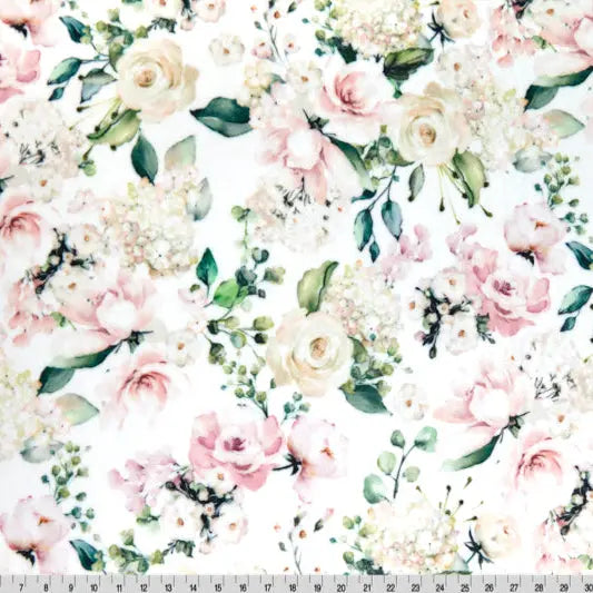 Pink Digital Cuddle Fabric by the Yard