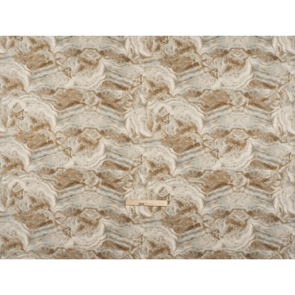 Stonehenge Quilting Cotton by Northcott - Cream Marble 8 Swirling Stone - Surfaces Collection