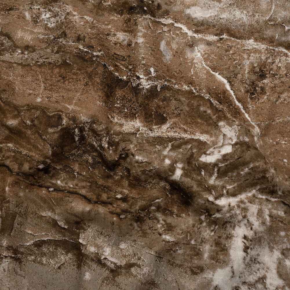 Stonehenge Quilting Cotton by Northcott - Brown Marble 12 Earth Textures - Surfaces Collection