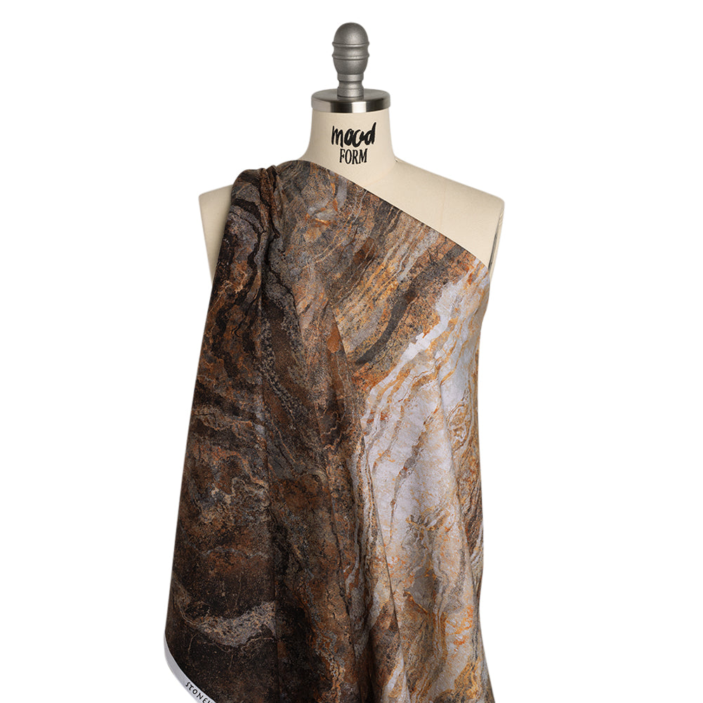 Stonehenge Quilting Cotton by Northcott - Iron Ore Swirling Lines Gradient - Ombre II Collection