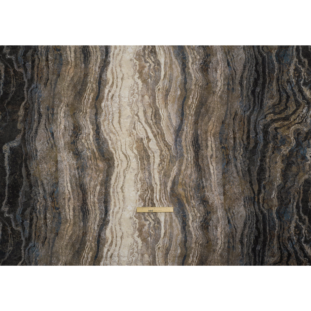 Stonehenge Wide Backing Quilting Cotton by Northcott - Slate Swirling Lines Gradient, 108" Width - Ombre Wide Backing II Collection