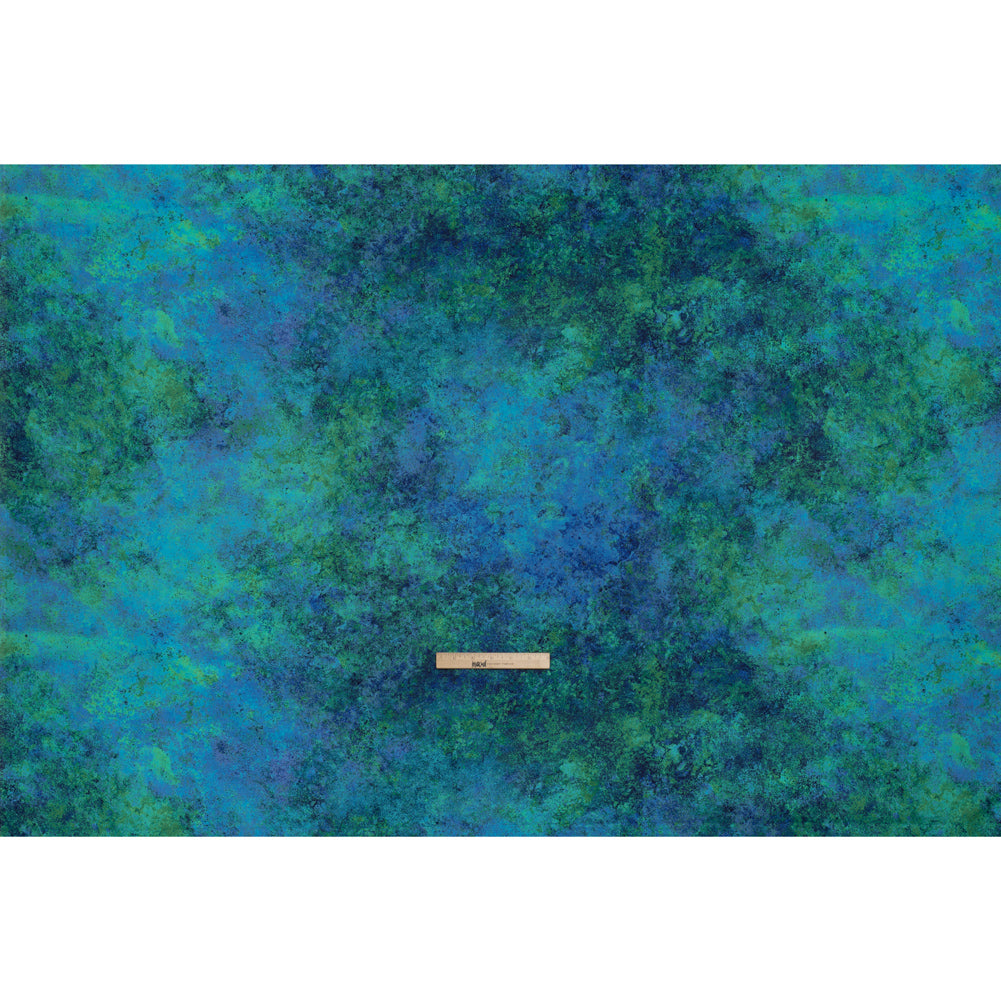 Stonehenge Wide Backing Quilting Cotton by Northcott - Blue Lagoon Textural Abstract, 108" Width - Multi Mixers Wide Backing Collection
