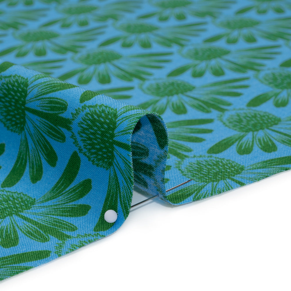 Printed Quilting Cotton by Anna Maria Textiles for Northcott - Pool Coneflower Floral - Indelible Collection