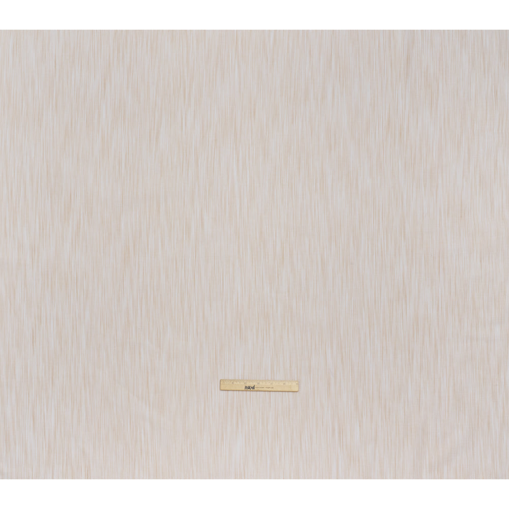 Woven Quilting Cotton Fabric by FIGO Studio - Cream Striated - Space Dye Collection