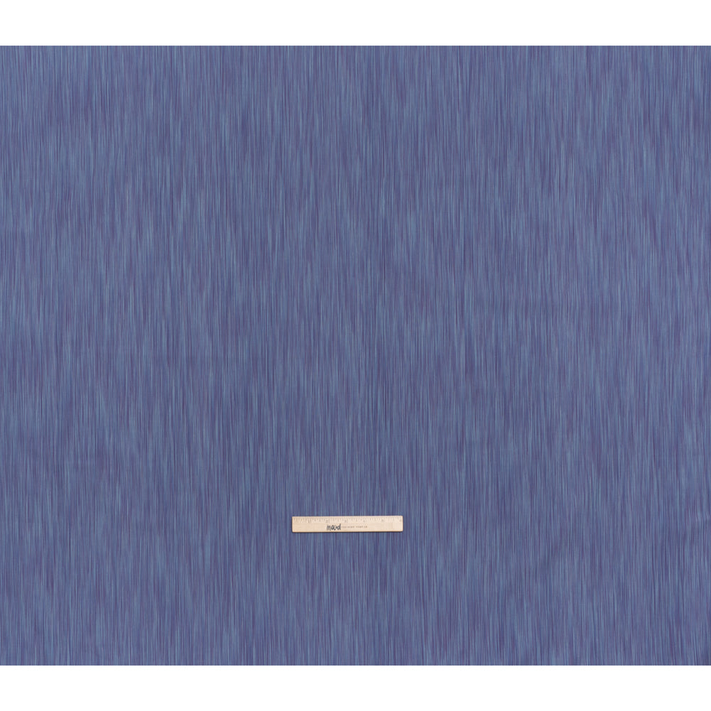 Woven Quilting Cotton Fabric by FIGO Studio - Navy Striated - Space Dye Collection