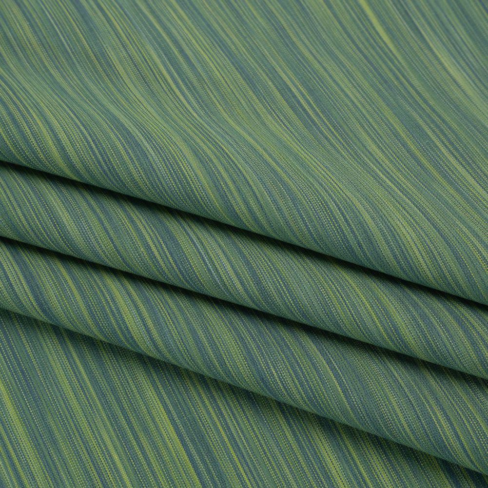 Woven Quilting Cotton Fabric by FIGO Studio - Green Striated - Space Dye Collection