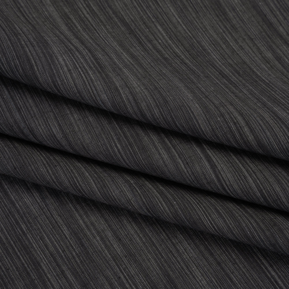 Woven Quilting Cotton Fabric by FIGO Studio - Soot Striated - Space Dye Collection