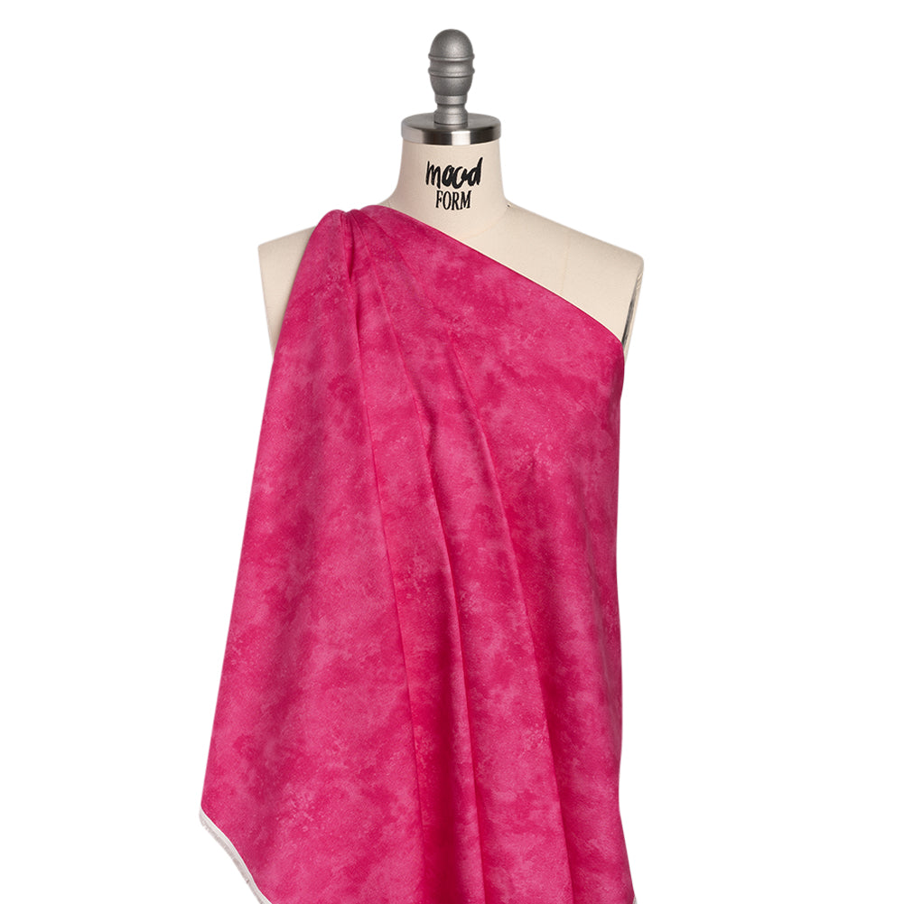 Printed Quilting Cotton by Deborah Edwards Northcott Studio - Fuchsia Fresco Texture - Toscana Collection