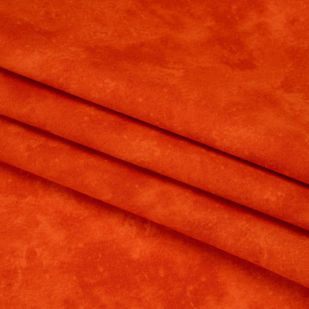 Printed Quilting Cotton by Deborah Edwards Northcott Studio - Fire Coral Fresco Texture - Toscana Collection