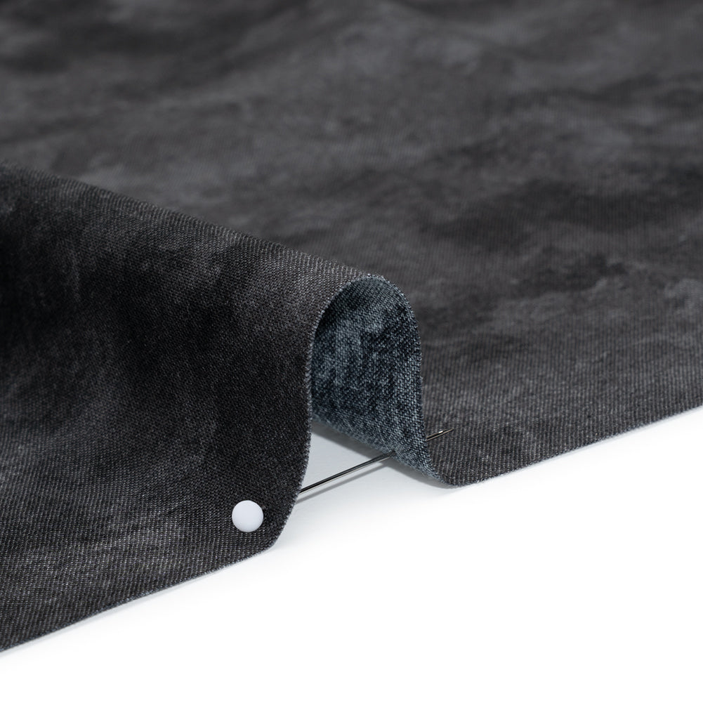 Printed Quilting Cotton by Deborah Edwards Northcott Studio - Graphite Fresco Texture - Toscana Collection