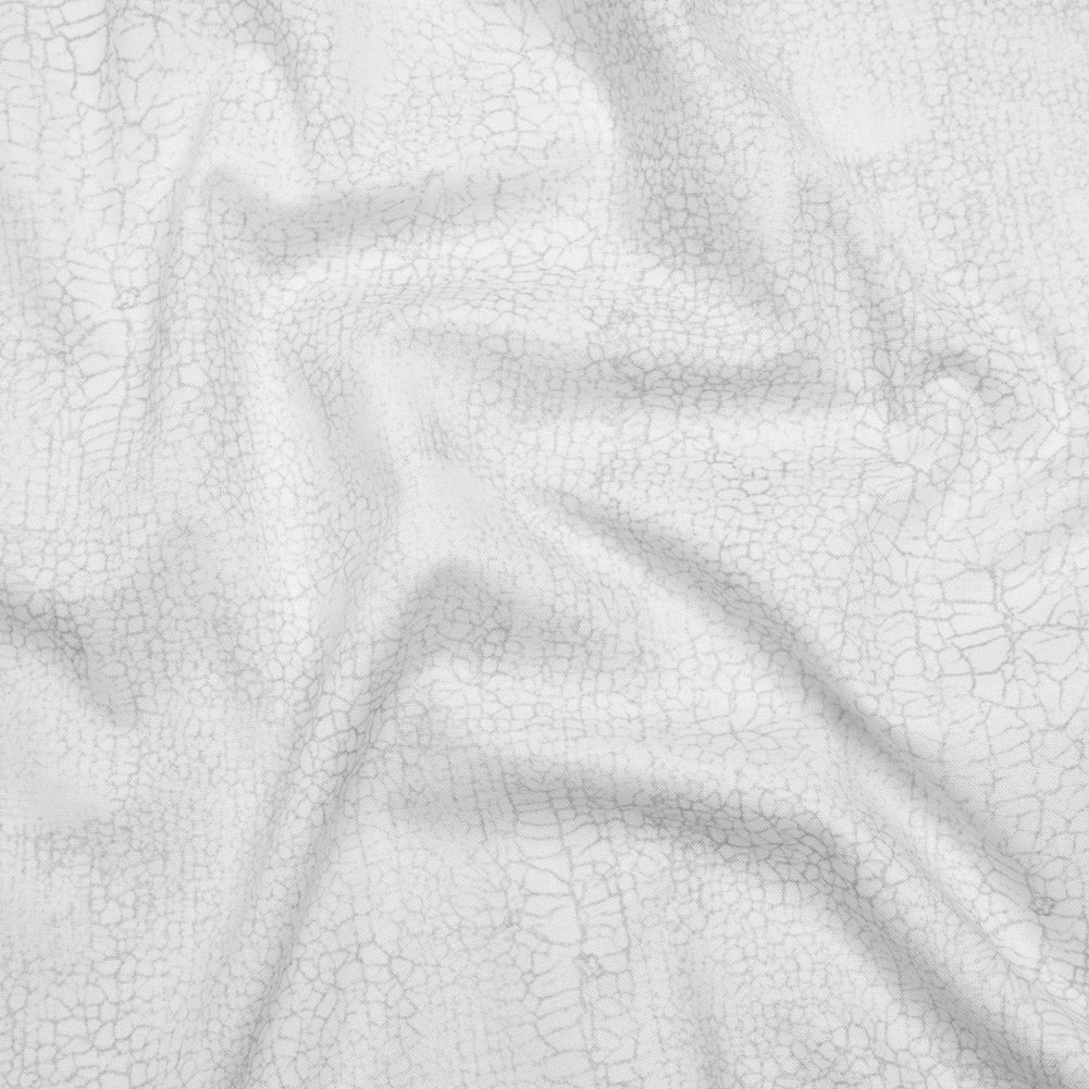 Wide Backing Quilting Cotton by Northcott, 108" Wide - Snow Abstract Texture - Crackle Wide Backing Collection