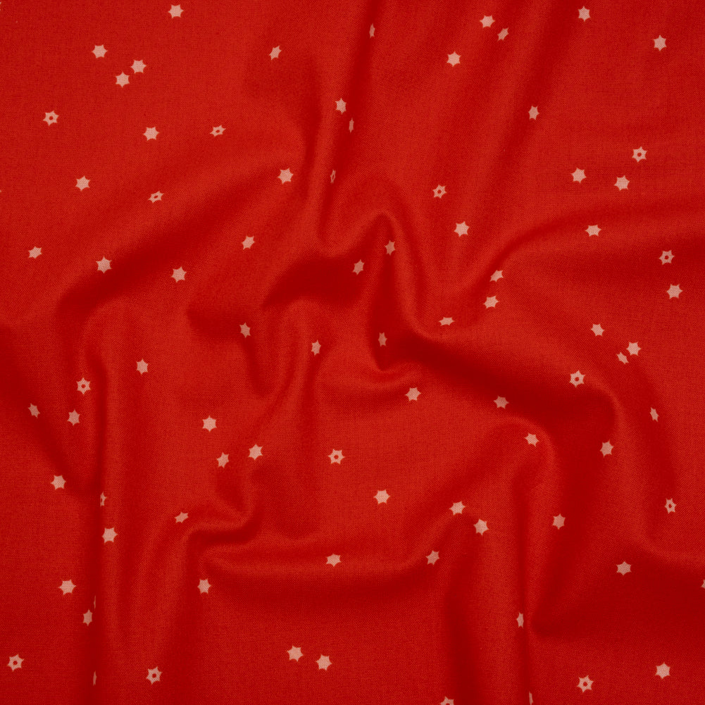 Printed Quilting Cotton by Ghazal Razavi for FIGO Studio - Red Flowers - Seasons Basics Collection