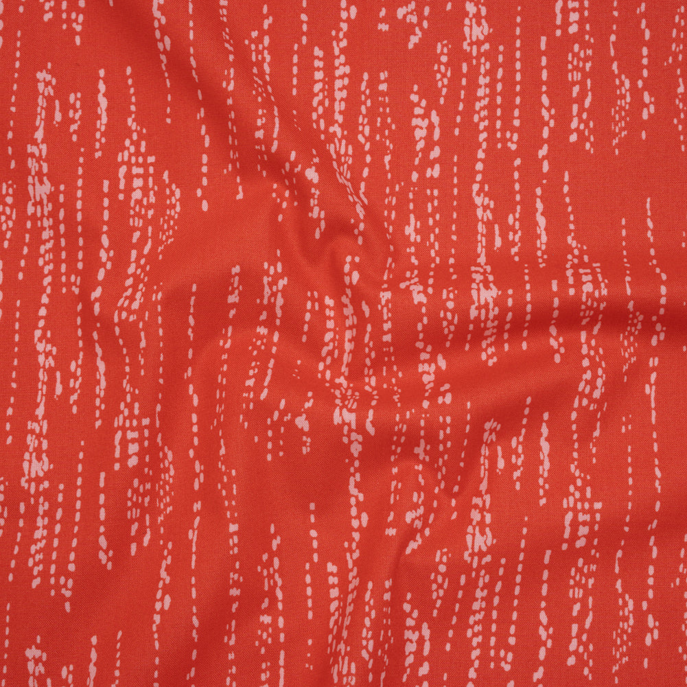 Printed Quilting Cotton by Ghazal Razavi for FIGO Studio - Coral Grass Patch - Seasons Basics Collection