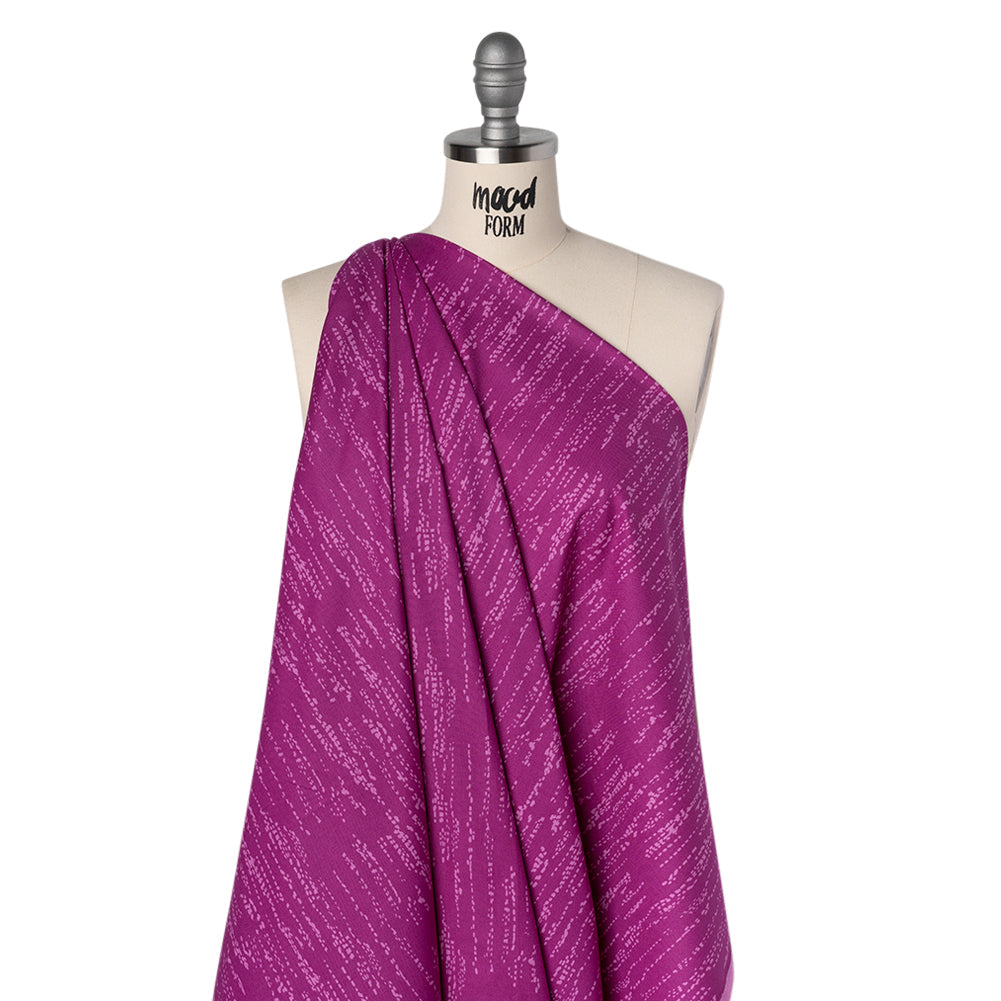 Printed Quilting Cotton by Ghazal Razavi for FIGO Studio - Fuchsia Grass Patch - Seasons Basics Collection
