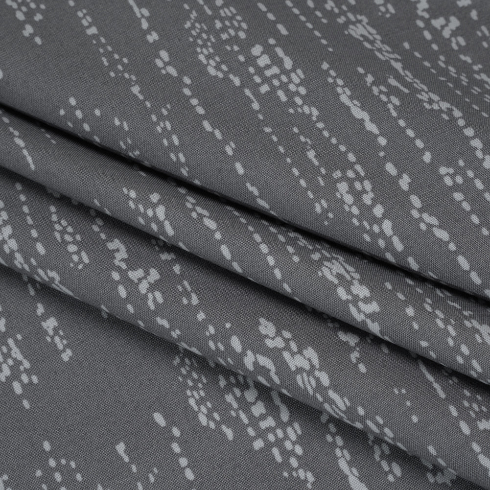 Printed Quilting Cotton by Ghazal Razavi for FIGO Studio - Gray Grass Patch - Seasons Basics Collection