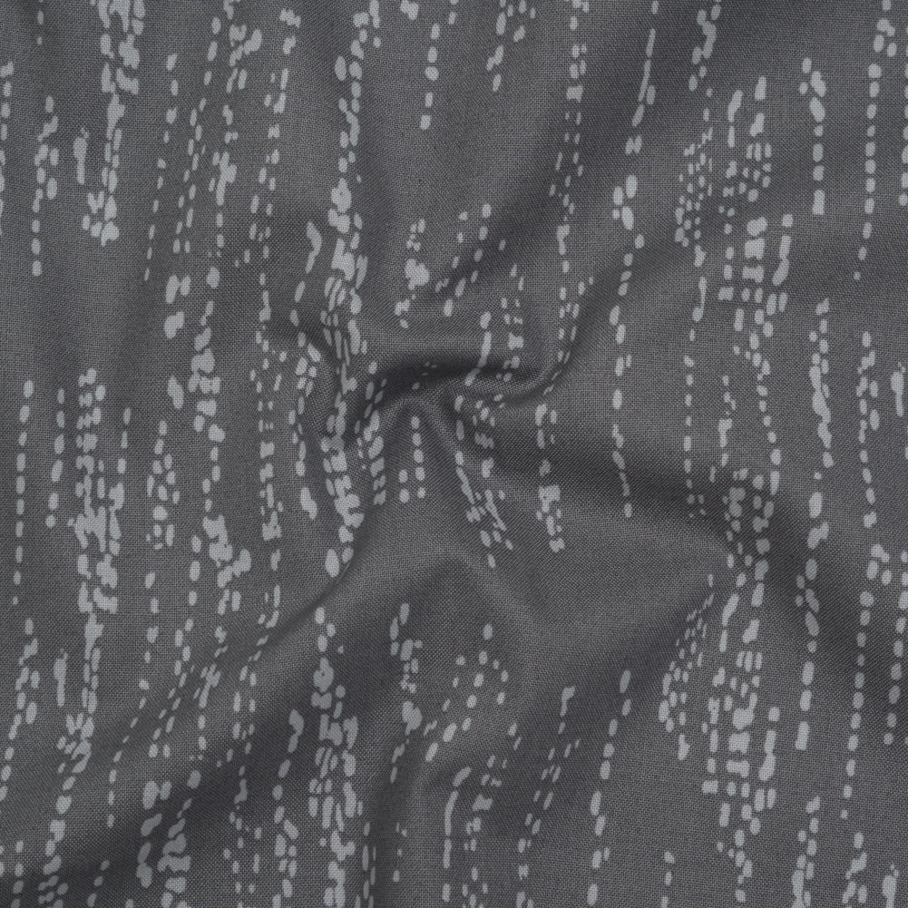 Printed Quilting Cotton by Ghazal Razavi for FIGO Studio - Gray Grass Patch - Seasons Basics Collection
