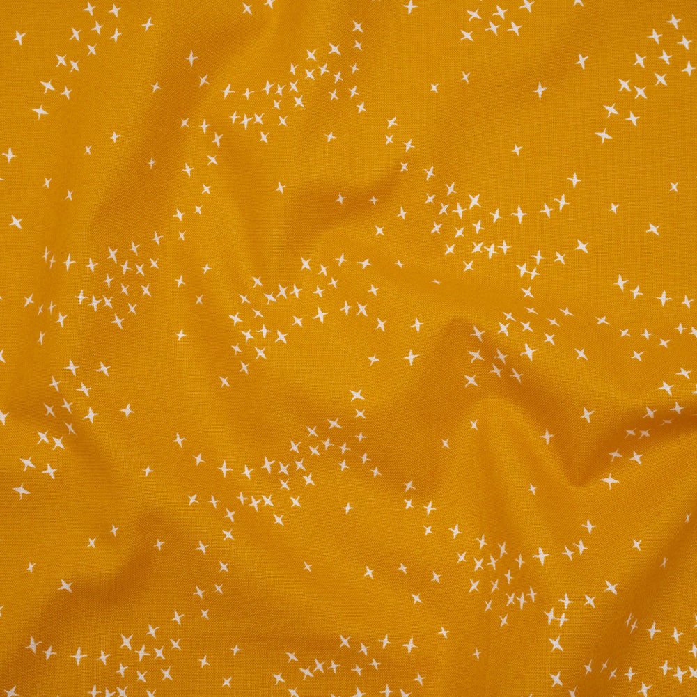 Printed Quilting Cotton by Ghazal Razavi for FIGO Studio - Yellow Birds - Seasons Basics Collection