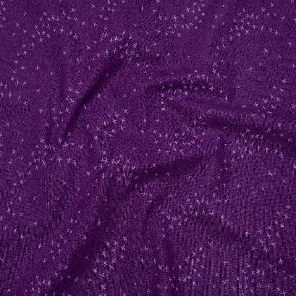 Printed Quilting Cotton by Ghazal Razavi for FIGO Studio - Purple Birds - Seasons Basics Collection