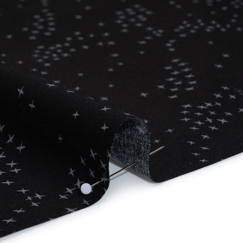 Printed Quilting Cotton by Ghazal Razavi for FIGO Studio - Black Birds - Seasons Basics Collection