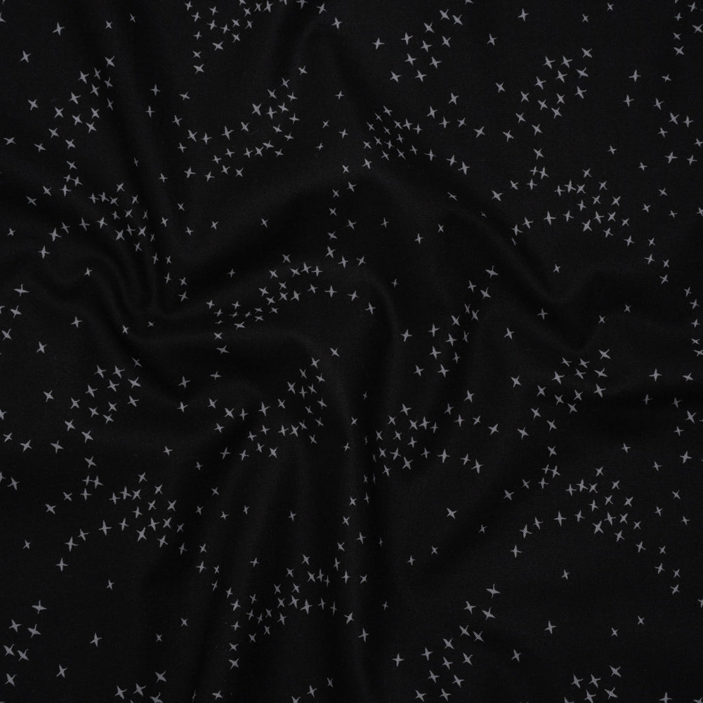 Printed Quilting Cotton by Ghazal Razavi for FIGO Studio - Black Birds - Seasons Basics Collection