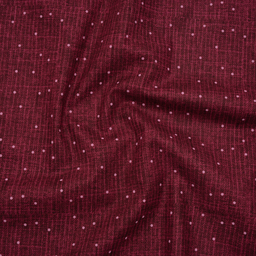 Printed Quilting Cotton by Ghazal Razavi for FIGO Studio - Berry Stripe Dot - Stash Collection