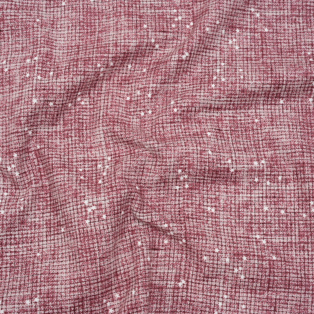 Printed Quilting Cotton by Ghazal Razavi for FIGO Studio - Rose Checks and Stars - Stash Collection