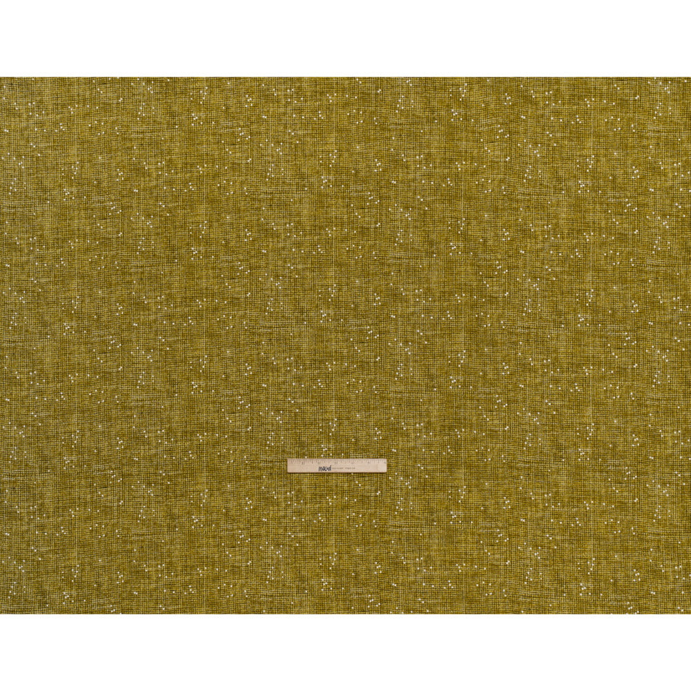 Printed Quilting Cotton by Ghazal Razavi for FIGO Studio - Chartreuse Checks and Stars - Stash Collection