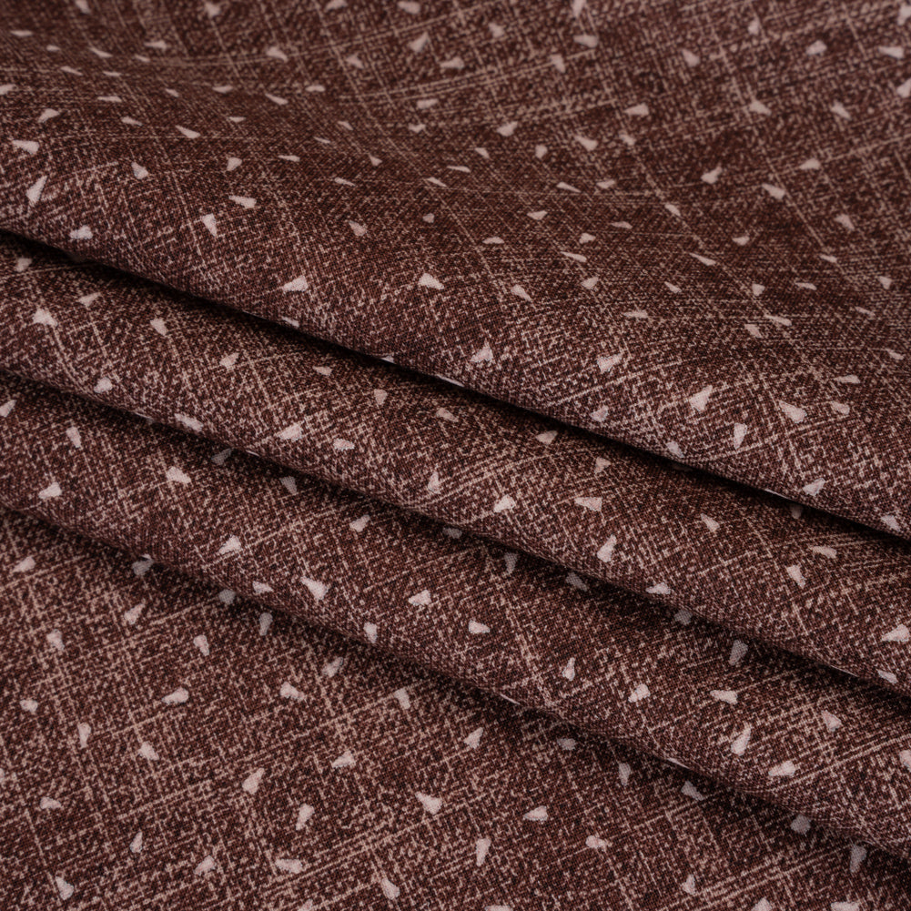 Printed Quilting Cotton by Ghazal Razavi for FIGO Studio - Chocolate Triangles and Texture - Stash Collection