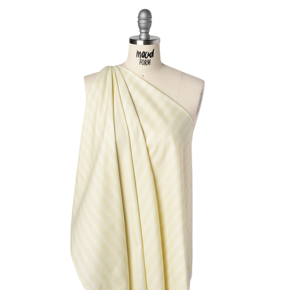 Printed Quilting Cotton by Heather Bailey for FIGO Studio - Ivory Dot Stripe - Pop Sugar Collection