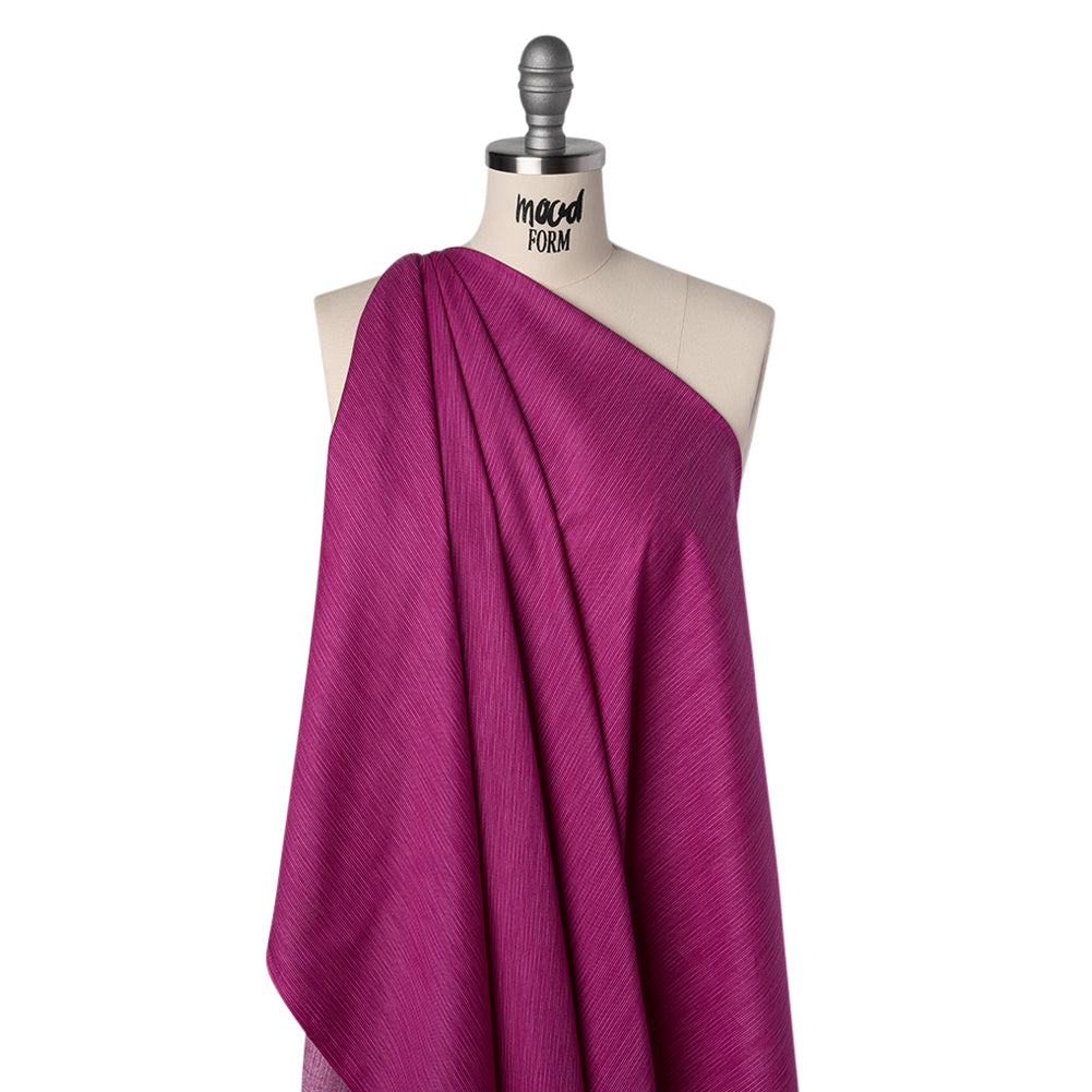 Printed Quilting Cotton by Heather Bailey for FIGO Studio - Boysenberry Fine Line Striations - Pop Sugar Collection