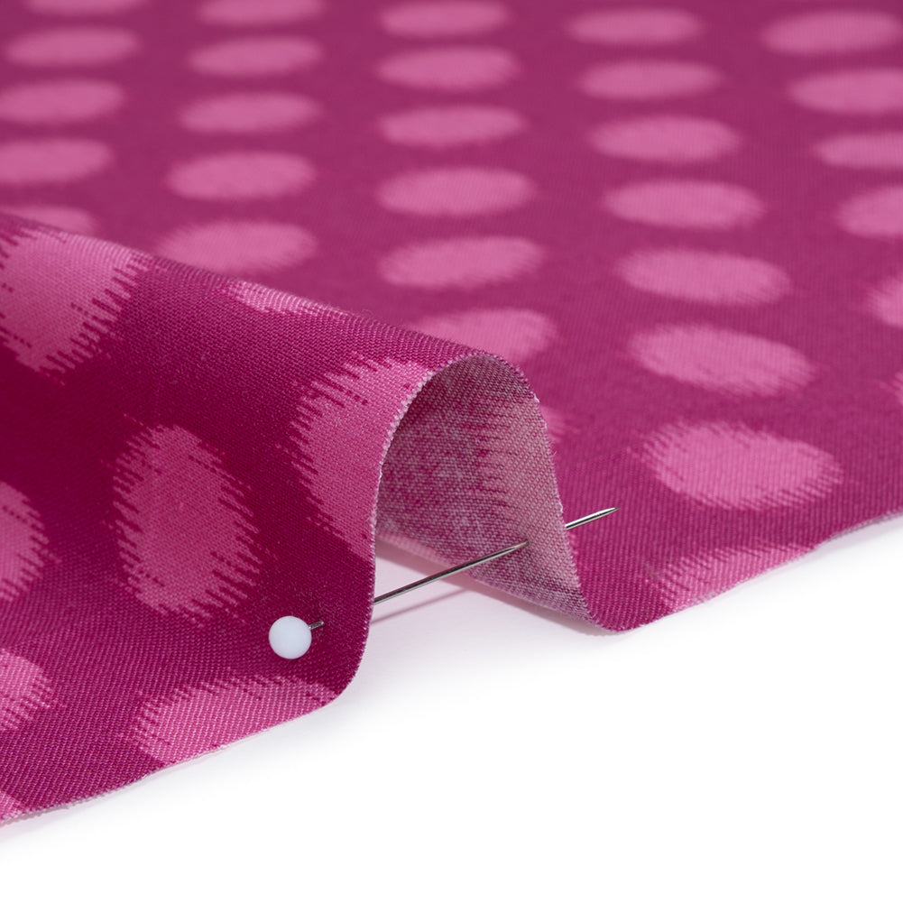 Printed Quilting Cotton by Heather Bailey for FIGO Studio - Violet Top Dot Ikat Polka Dots - Pop Sugar Collection