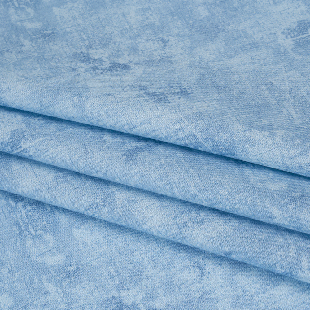 Printed Quilting Cotton by Northcott - Stonewash Denim Painterly Texture - Canvas Collection