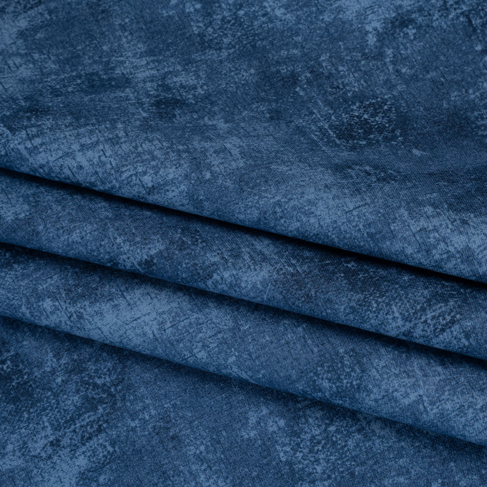 Printed Quilting Cotton by Northcott - Blue Jeans Painterly Texture - Canvas Collection