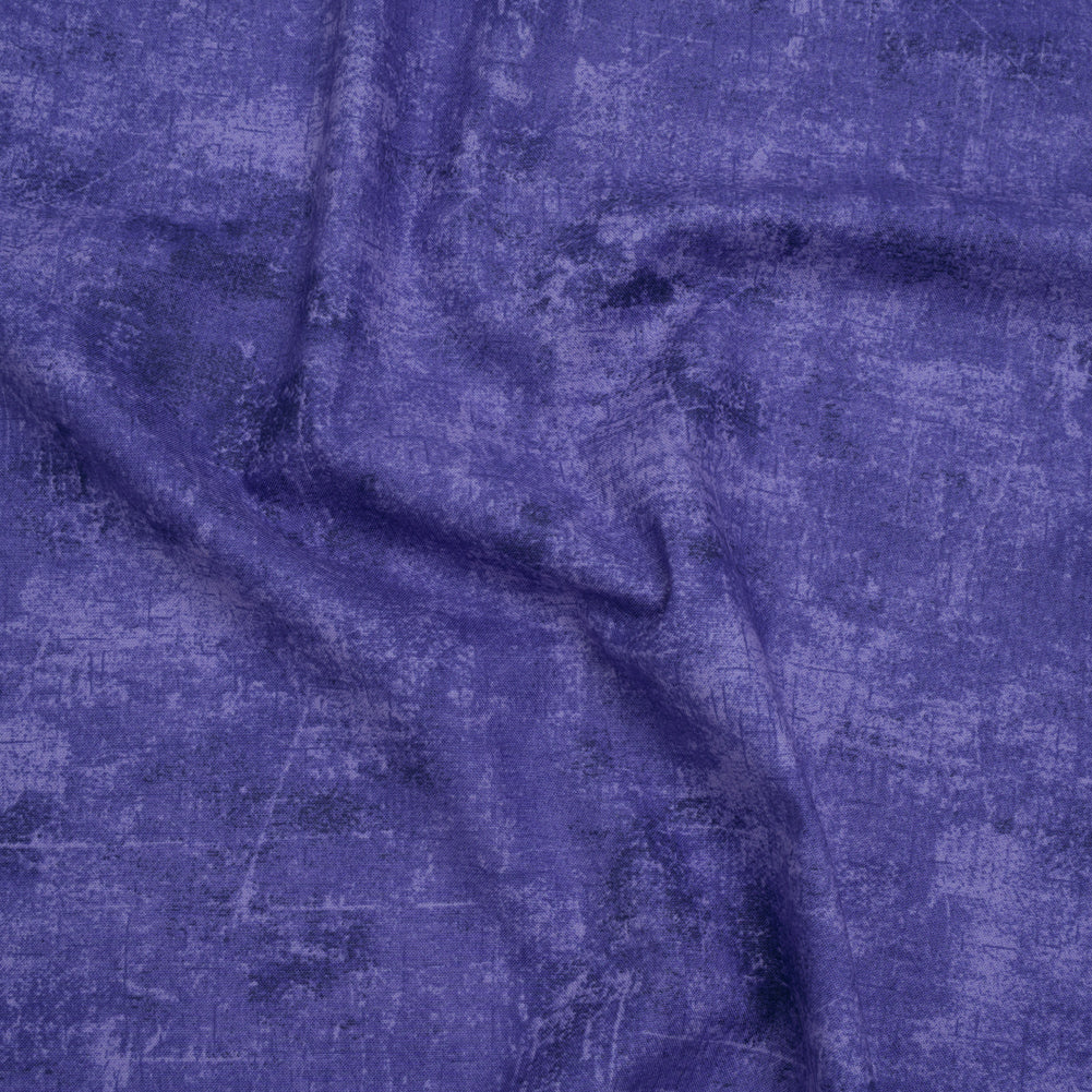 Printed Quilting Cotton by Northcott - Blueberry Painterly Texture - Canvas Collection