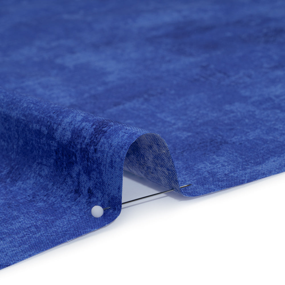 Printed Quilting Cotton by Northcott - Cobalt Painterly Texture - Canvas Collection