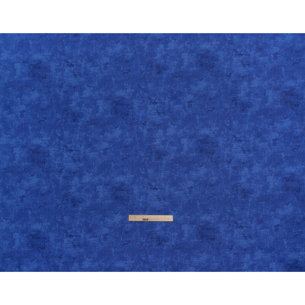 Printed Quilting Cotton by Northcott - Cobalt Painterly Texture - Canvas Collection