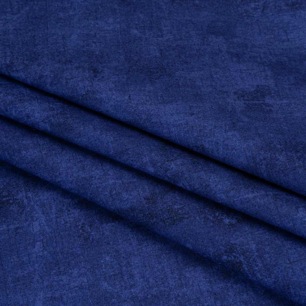 Printed Quilting Cotton by Northcott - Indigo Painterly Texture - Canvas Collection
