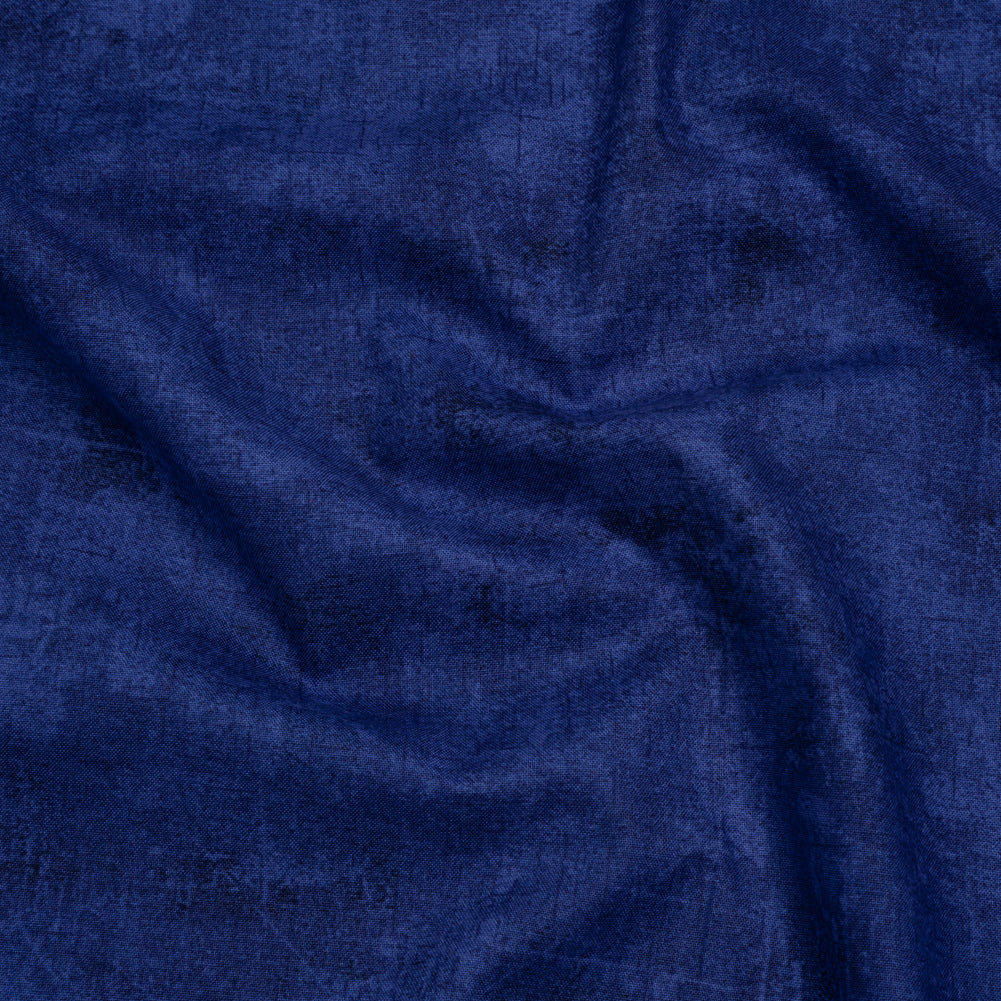 Printed Quilting Cotton by Northcott - Indigo Painterly Texture - Canvas Collection