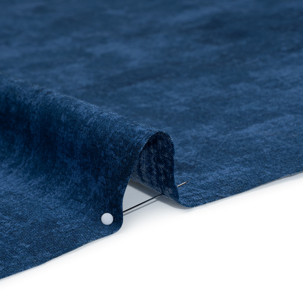Printed Quilting Cotton by Northcott - Navy Painterly Texture - Canvas Collection