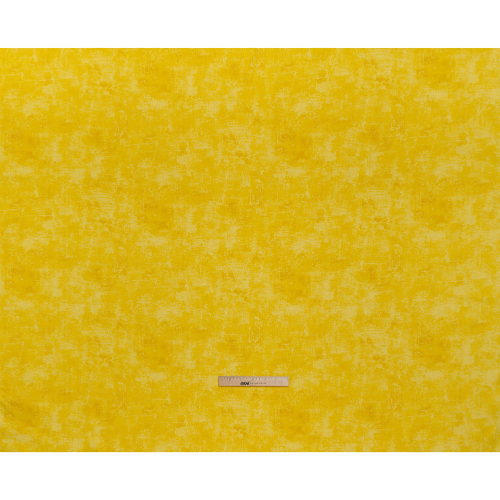 Printed Quilting Cotton by Northcott - Canary Painterly Texture - Canvas Collection