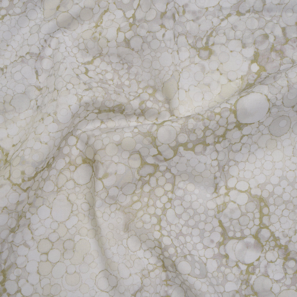 Printed Quilting Cotton by Northcott - Vanilla Cream Bubbles - Bliss Collection