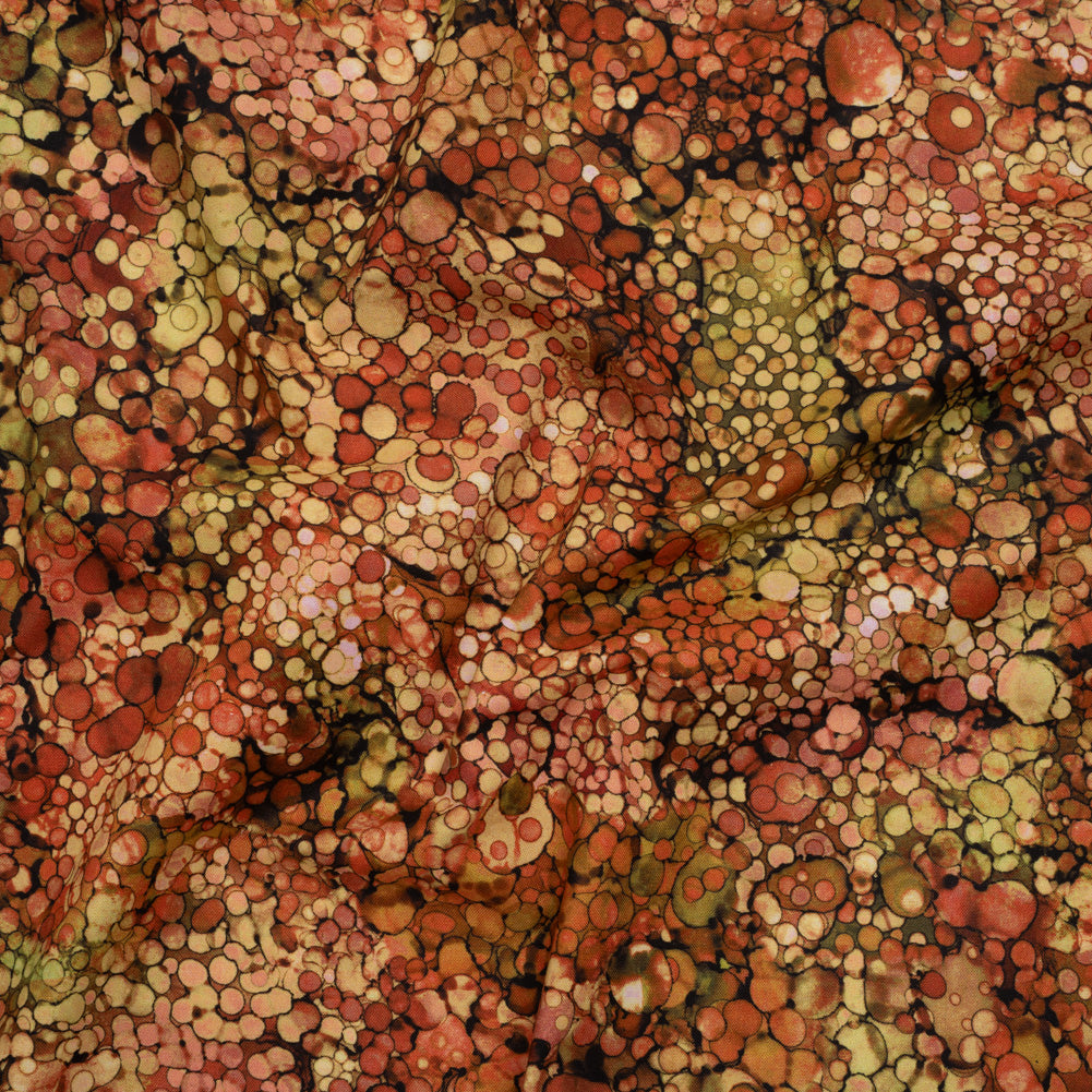 Printed Quilting Cotton by Northcott - Rust Bubbles - Bliss Collection