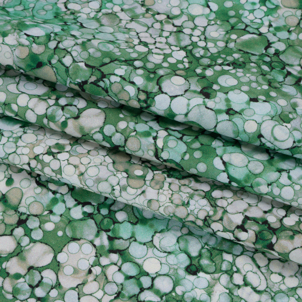 Printed Quilting Cotton by Northcott - Woodland Moss Bubbles - Bliss Collection